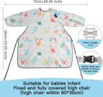 PewinGo BLW Bib Highchair Cover for Baby & Long Sleeve Bibs,Waterproof, Easy to Clean, Machine Washable,Comfortable - Image 4